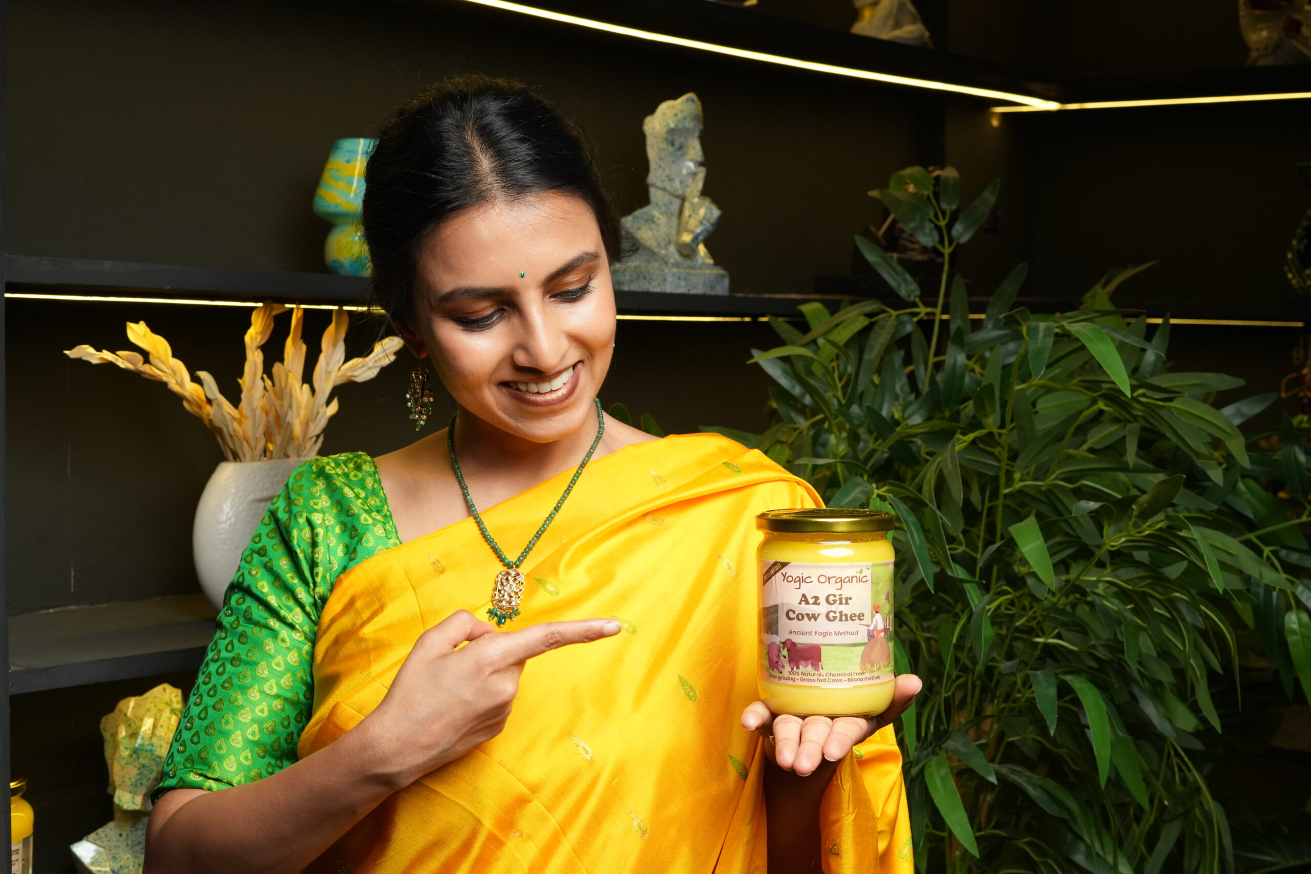 Gir cow farm photos showing traditional Bilona ghee making
